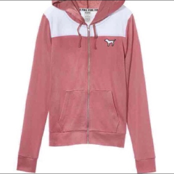 NWT PINK Perfect Flower Full-Zip Hoodie, Size XS - Picture 2 of 6